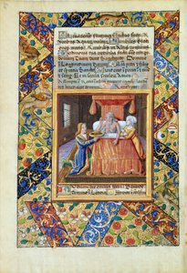 Ms Lat. Q.v.I.126 fol.19v Isak velsigner Jakob, fra 