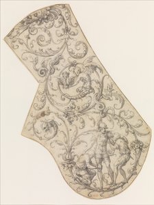 Design for den rette Pauldron of a Parade Armor, ca. 1555. av Jean Cousin the Elder.