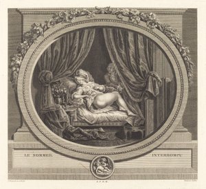 Den avbrutte søvnen av Jean Dambrun after François Marie Isidore Queverdo