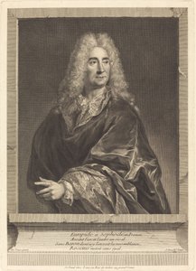 Michel Baron av Jean Daullé after François de Troy
