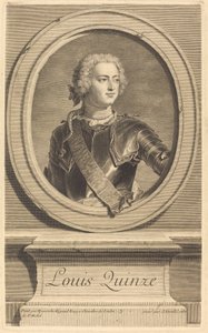 Ludvig XV av Jean Daullé after Hyacinthe Rigaud