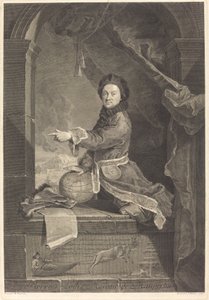 Pierre Louis Moreau de Maupertuis av Jean Daullé after Robert Levrac Tournieres