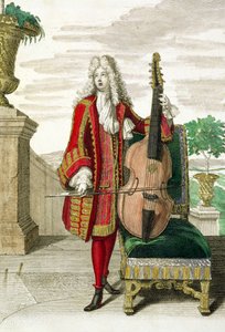 Gentleman spiller cello, utgitt ca. 1688-90