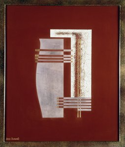Totemet, 20. (lakkert sølv- og gullpanel) av Jean Dunand