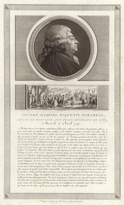 Portrett av Honore Gabriel Riqueti, greve av Mirabeau