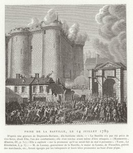 Storming av Bastillen, Paris, den franske revolusjonen, 14. juli 1789