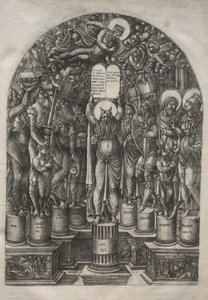 Moses omgitt av patriarkene, før 1561. av Jean Duvet