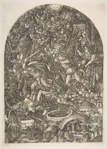 Saint Michael and the Dragon, fra Apocalypse.n.d. av Jean Duvet