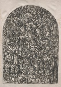 Apokalypsen: Kristus montert på en hvit hest, 1546-1556.