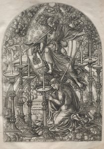The Apocalypse: St. John Sees Seven Golden Candlesticks, 1546-1556. av Jean Duvet