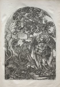 The Apocalypse: St. Michael and the Dragon, 1546-1556. av Jean Duvet