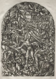 The Apocalypse: The Angel Sounding the Sixth Trumpet av Jean Duvet