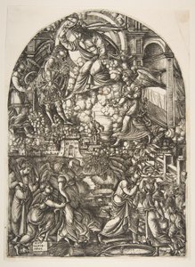 The Winepress of the Wrth of God, fra Apocalypse.n.d. av Jean Duvet