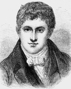 Humphry Davy (1778-1829) engelsk fysiker og kjemiker, gravering