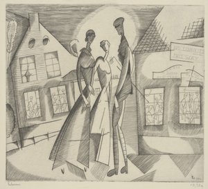 Abend im Dorf von Jean Emile Laboureur