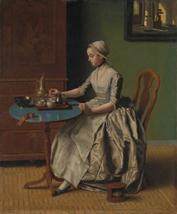 Niederländisches Mädchen beim Frühstück von Jean-Étienne Liotard