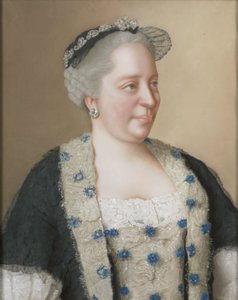 Portrett av keiserinne Maria Theresia av Østerrike (1717-1780) av Jean Étienne Liotard
