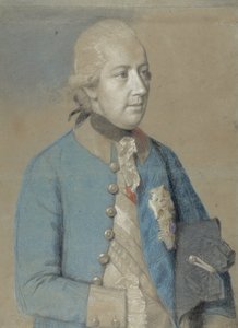 Portrett av Josef II av Østerrike (1741-90), romersk-tysk keiser og senere konge av Ungarn og Böhmen av Jean-Étienne Liotard
