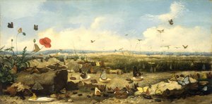 The Race of the Butterflies, 1872 av Jean Eugene Doneaud