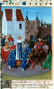 Johannes IIs inntog i Paris, 1300-tallet, 1455-1460. av Jean Fouquet
