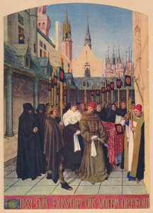 Begravelsen av Etienne Chevalier, c1455, 1939 av Jean Fouquet