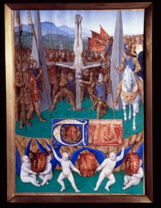 St. Peters martyrium Miniature hentet fra "The Book of Hours of Etienne Chevalier" av Jean Fouquet (1420-1477/1481) av Jean Fouquet