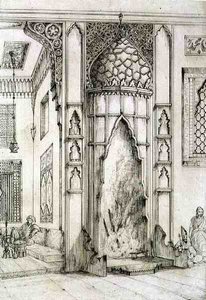Peis i Palace of the Seven Towers, i Isfahan, fra 