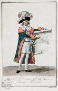 Fransk kolonialagent i perioden med Directoire av Jean Francois (after) Garneray
