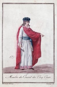 Medlem av rådet for de fem hundre under Directoire-perioden, 1795-99 av Jean Francois Garneray