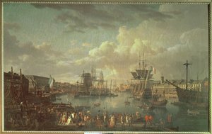 Utsikt over havnen i Brest