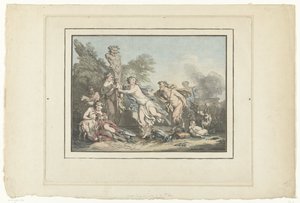 Herderinnen i saters Systematisk tilbedelse av Jean Francois Janinet