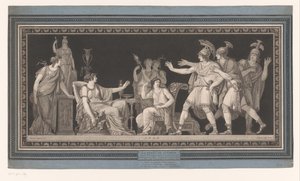 Tarquinius og hans spinnende kone Lucretia La vertu de Lucréce (tittel på objekt)