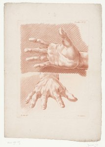To hender Komposisjoner med menneskelige kroppsdeler (serietittel) IIIe Cahier de Principes de Dessins d