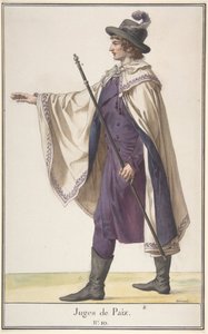 En fredsdommer, ca. 1798-99. av Jean Francois Leonor Merimee