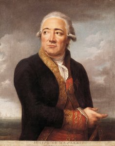 Portrett av spansk admiral Jose de Mazarredo Salazar (1745-1812), Maleri av Jean Francois Marie Bellier (1745-1836) 1783 Madrid. Sjøforsvarsmuseet av Jean Francois Marie Bellier