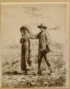 Skal på jobb, 1863 av Jean Francois Millet