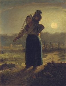 Norman melkepike, 1853-54 av Jean Francois Millet