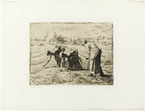 Bonde med trillebår av Jean Francois Millet