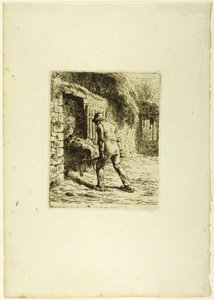 Bonde med trillebår av Jean Francois Millet
