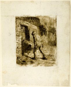 Bonde med trillebår av Jean Francois Millet