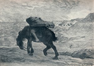 Phoebus og Boreus, 1800-tallet av Jean Francois Millet