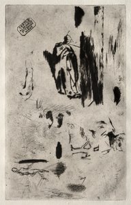 Plate med skisser. av Jean Francois Millet