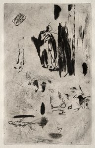 Plate med skisser av Jean Francois Millet