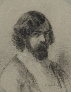 Portrett av Narcissus Virgil Diaz de la Peña av Jean Francois Millet