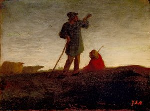 Minner om flokken, 1866-1872 av Jean Francois Millet
