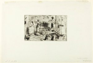 Skisser av tre emner av Jean Francois Millet