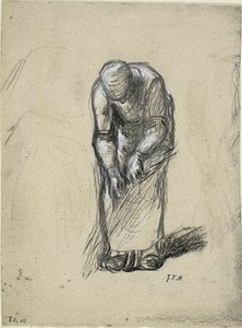 Studie for lintrekking av Jean Francois Millet