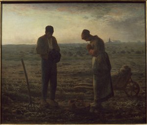 The Angelus - olje på lerret av Jean Francois Millet