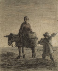 Avgangen til arbeid, 1857 av Jean Francois Millet