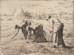 The Gleaners, ca. 1855-56 (etsing på chine collé) av Jean Francois Millet